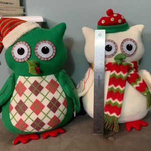 Pair of Christmas Owls!